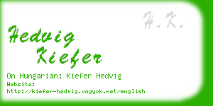 hedvig kiefer business card